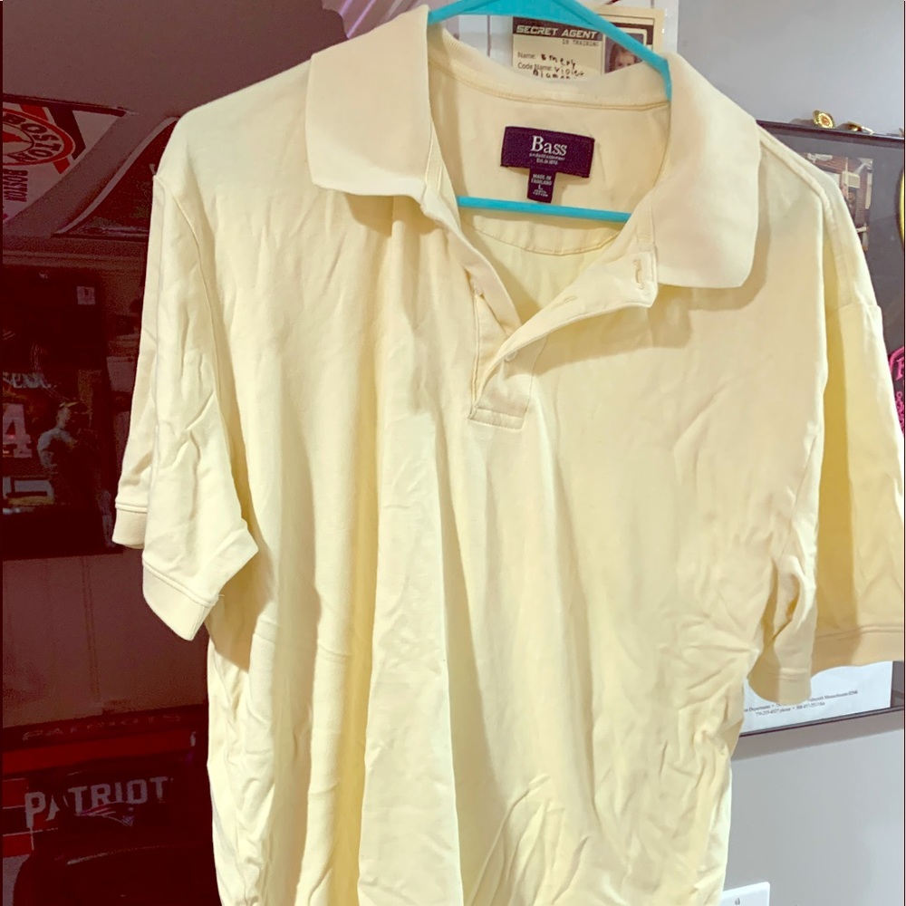 Bass Polo. Yellow. Men’s large.